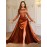 [Sequin A-Line Dress] Sequin Elegant Long Sleeve A-Line Dress | Crew Neck, Solid Color, Fitted, with Contrast Sequin Details | for Adult Women, Spring/Summer, Evening Wear