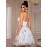 [Fashionable Dress] Butterfly Print Sleeveless Women's Dress | A-line Skirt for Parties with Thin Shoulder Straps